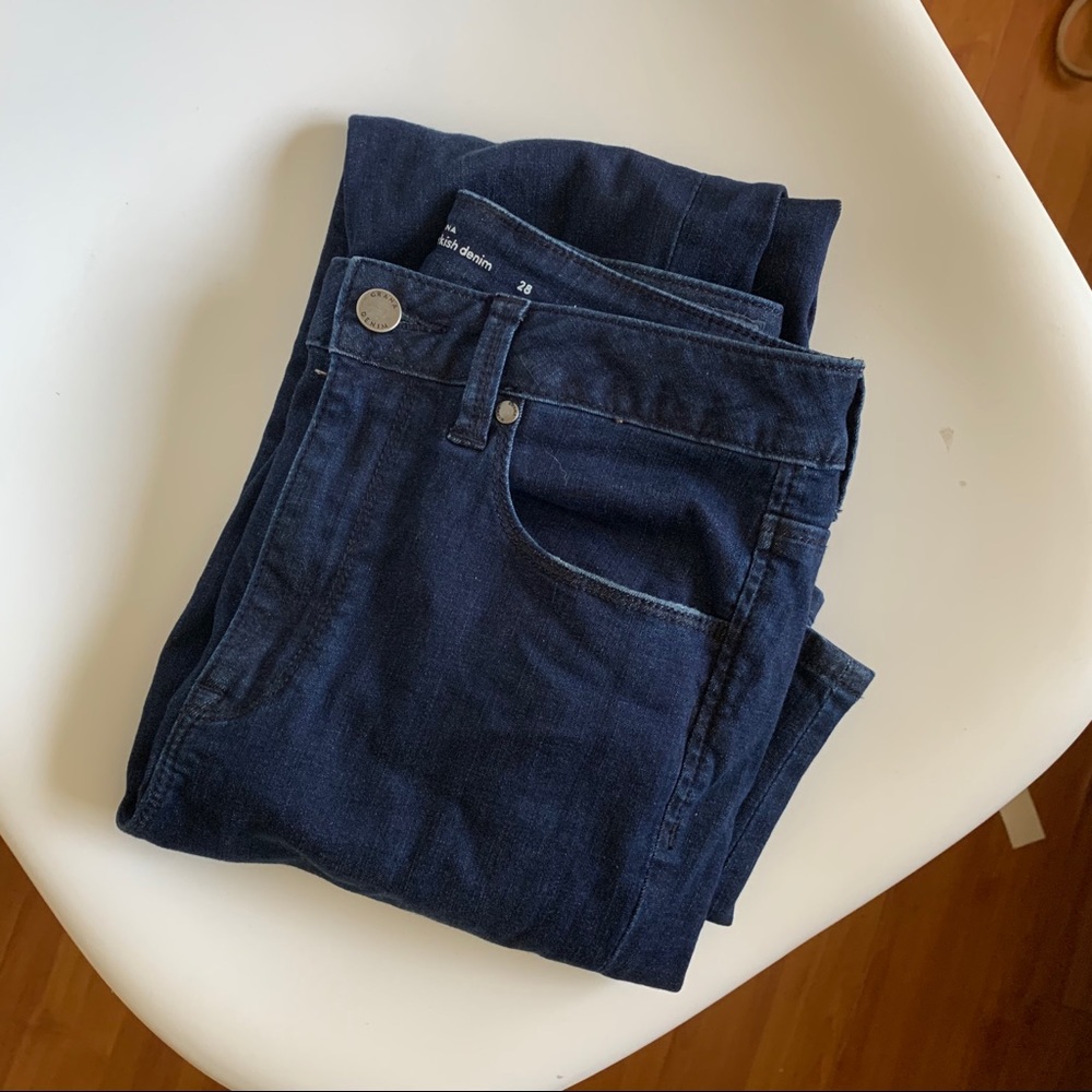 Grana Turkish Denim High Rise Cropped Skinny Jeans